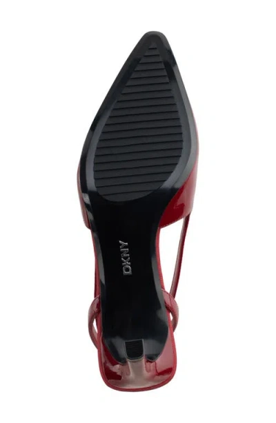 Dkny Carson Pointed Toe Slingback Pump In Red
