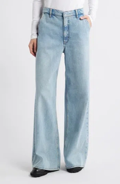 Frame The Drape High Rise Extra Wide Leg Jeans In Sweetheart