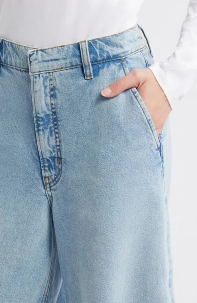 Frame The Drape High Rise Extra Wide Leg Jeans In Sweetheart