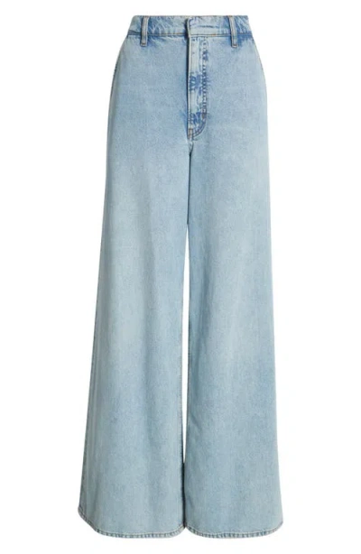 Frame The Drape High Rise Extra Wide Leg Jeans In Sweetheart