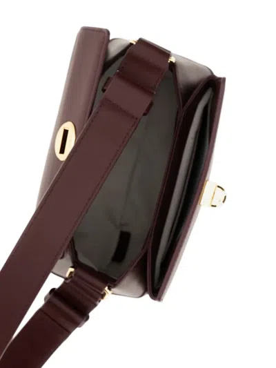 Plan C Leather Shoulder Bag In Red