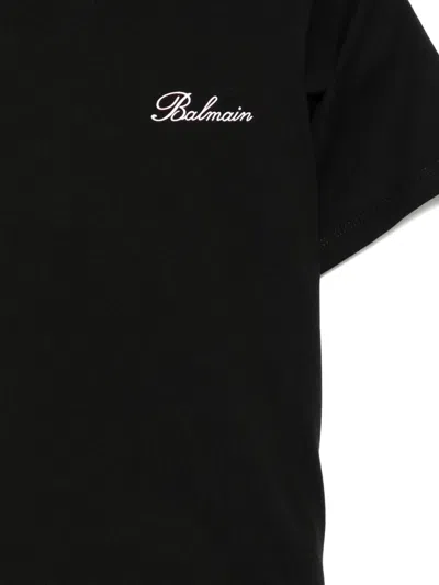 Balmain Logo-print T-shirt In Black