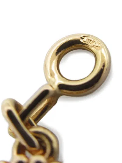 Pre-owned Van Cleef & Arpels 2010s 18k Rose Gold Semi-custom Alhambra Bless 5 Motifs Bracelet In Pink