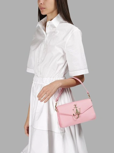 Shop Jw Anderson Pink Logo Shoulder Bag