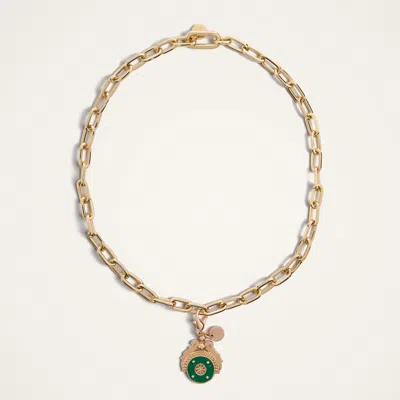 La Doublej Medallion Charm Pendant In Gold