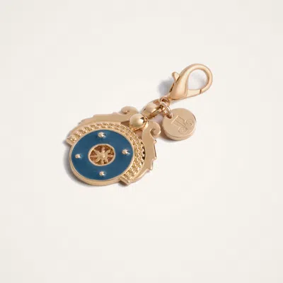 La Doublej Medallion Charm In Blue