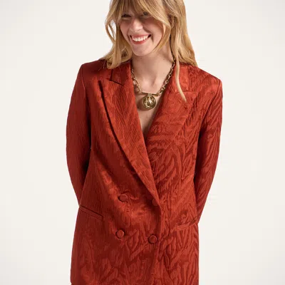 La Doublej Textured Double-breasted Jacket