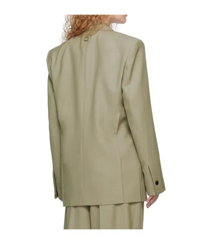 Wooyoungmi Khaki Folding Blazer In Brown
