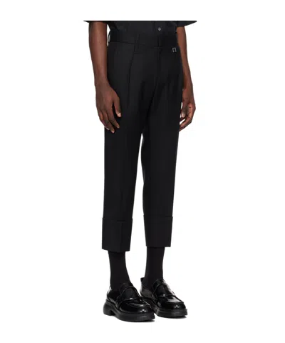 Wooyoungmi Black Cabra Trousers In Black