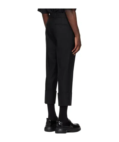 Wooyoungmi Black Cabra Trousers In Black