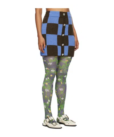 Stine Goya Check Pattern Skirt In Multi