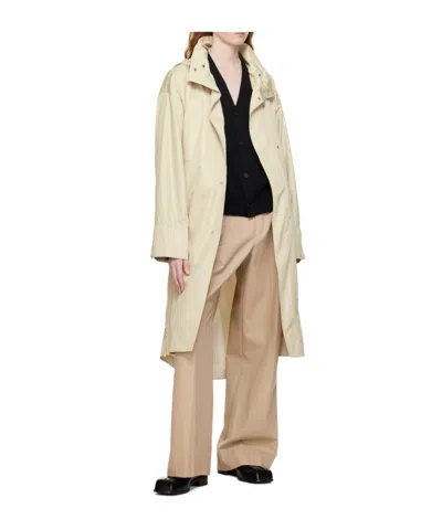 Wooyoungmi Beige Hooded Coat In Neutral