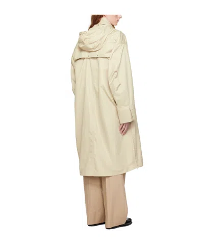Wooyoungmi Beige Hooded Coat In Neutral