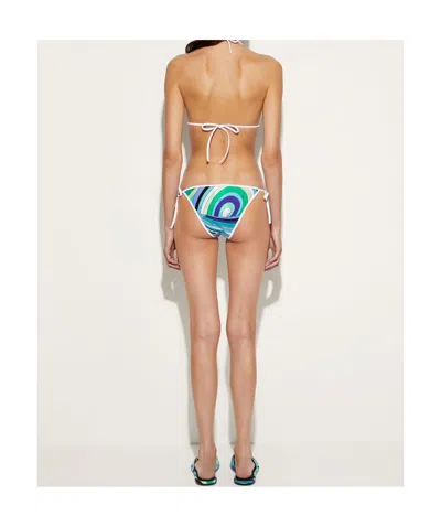 Pucci Iride-printed Tie-fastened Bikini Briefs In Multi