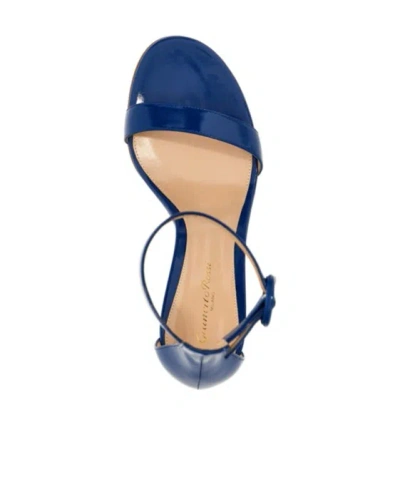 Gianvito Rossi 105mm Portofino Denim Sandals In Blue