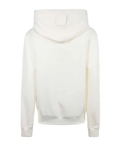 Lanvin Long-sleeved Hooded Sweatshirt In Neutral