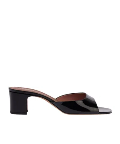 Paris Texas Lara Leather Mule In Black