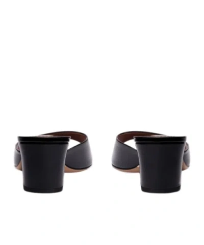 Paris Texas Lara Leather Mule In Black