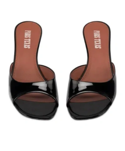 Paris Texas Lara Leather Mule In Black