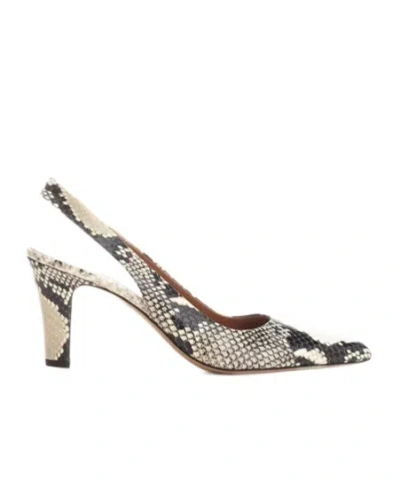 Paris Texas Python Print High-heeled Sandals In Brown