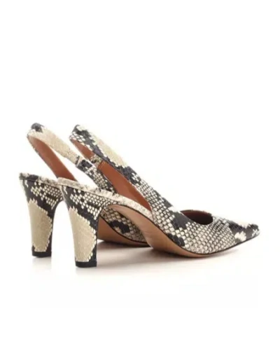 Paris Texas Python Print High-heeled Sandals In Brown