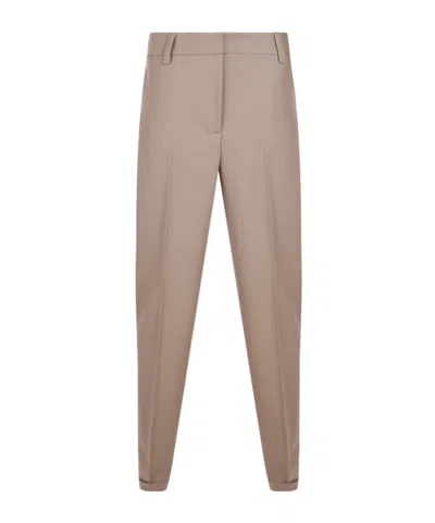 Antonelli Belt Loop Casual Pants In Neutral