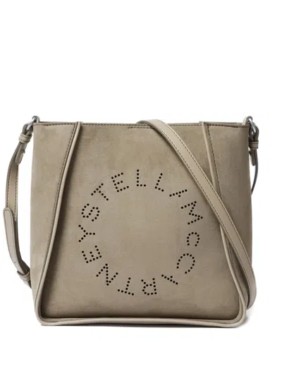 Stella Mccartney Khaki Crossbody Bag With Adjustable Strap In Neutral