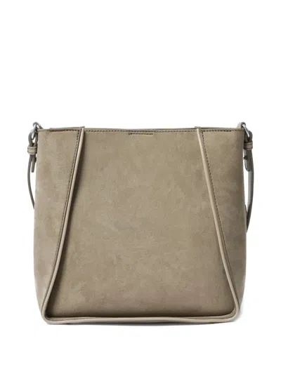 Stella Mccartney Khaki Crossbody Bag With Adjustable Strap In Neutral