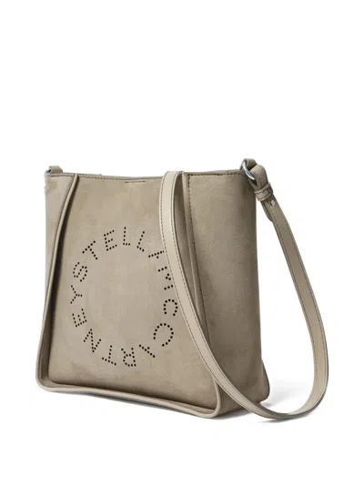 Stella Mccartney Khaki Crossbody Bag With Adjustable Strap In Neutral