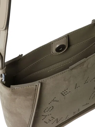 Stella Mccartney Khaki Crossbody Bag With Adjustable Strap In Neutral