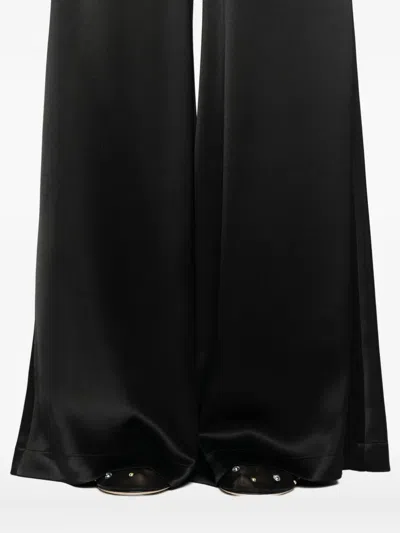 Gianluca Capannolo Elastic-waist Wide-leg Trousers In Black