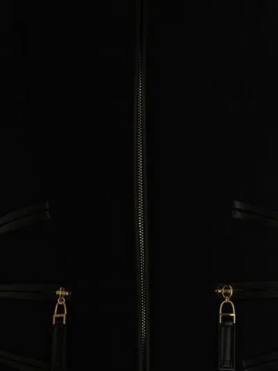 Elisabetta Franchi Elisbetta Franchi Black Zipped Jacket In Black