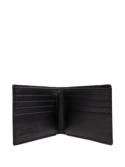 EMBOSSED-LOGO PANELLED LEATHER WALLET