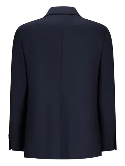 Lardini Single-breasted Patch-pocket Jacket In Blue