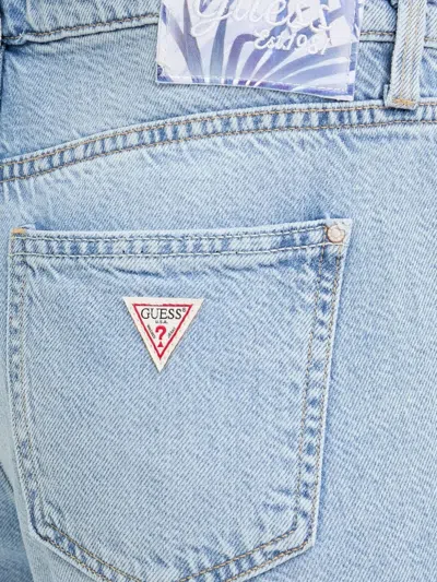 Guess Usa Celia Distressed Jeans In Blue