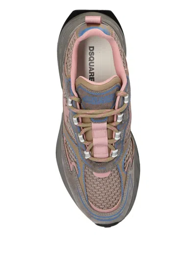 SPRINTER SUEDE-LEATHER MESH SNEAKERS