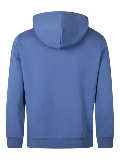 Polo Ralph Lauren Logo-embroidered Cotton-jersey Hoodie In Blue