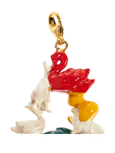 Marni Enamel Duck Pendant In Multi