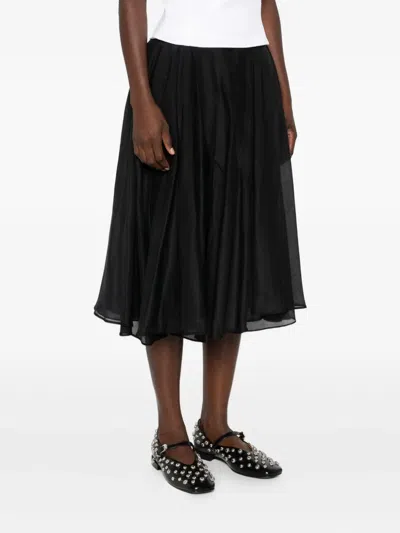 A-LINE MIDI SKIRT