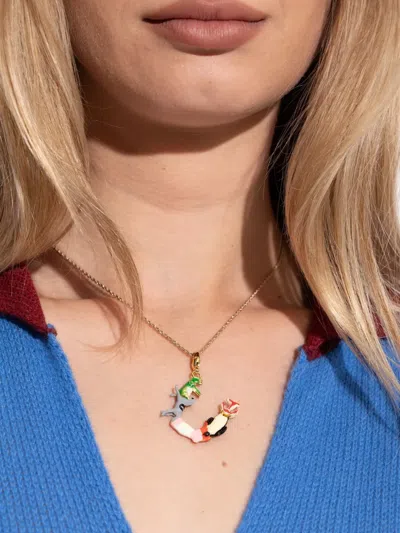 Marni Animal-embellished Pendant In Multi