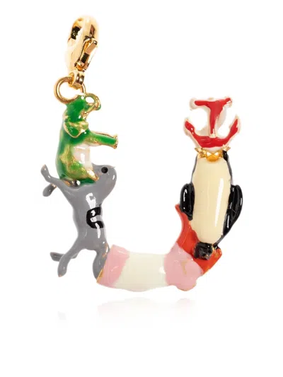 Marni Animal-embellished Pendant In Multi