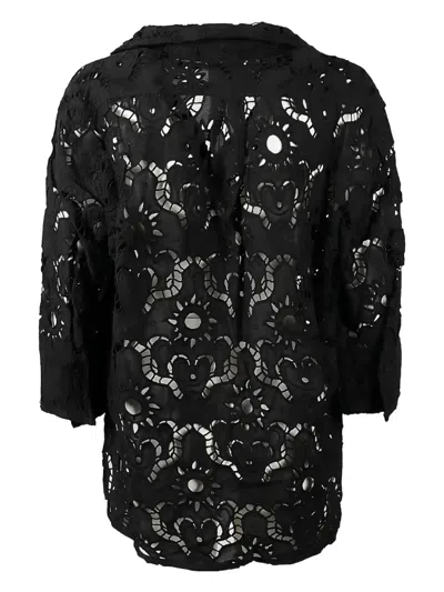 Farm Rio Pure Cotton Comfortable Shirt In Black