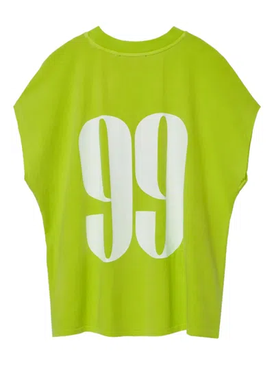 Essentiel Antwerp 99 Number-print Top In Green