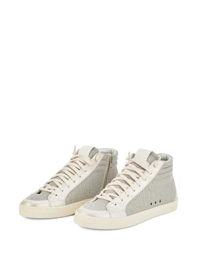 P448 Skate Dune Zip-up High-top Sneakers In Gold