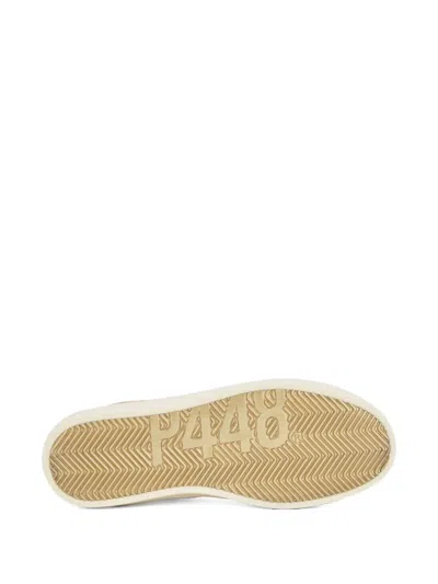 P448 Skate Dune Zip-up High-top Sneakers In Gold