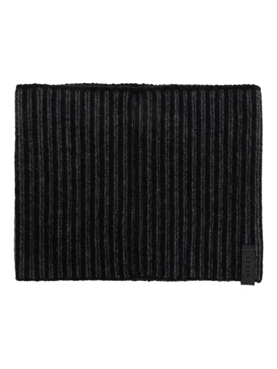 RIBBED CASHMERE SCARF