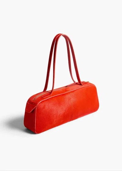 Khaite Womens Simona Suede Shoulder Bag Rebel In Red