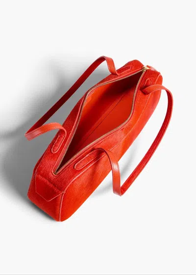 Khaite Womens Simona Suede Shoulder Bag Rebel In Red