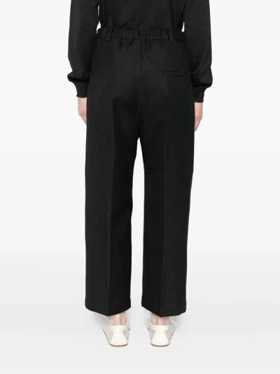 Sofie D'hoore Checked Pleated Trousers In Black