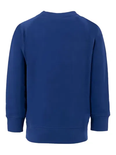 Molo Smiley-face Cotton Sweatshirt In Blue